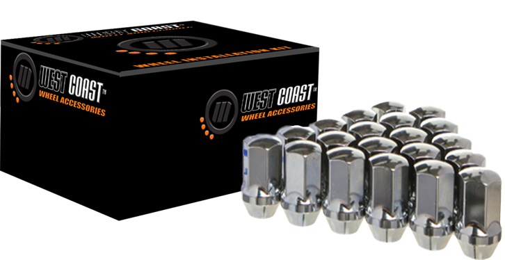 West Coast Accessories W5614SPKB Wheel Lug Nut /& Install Kit